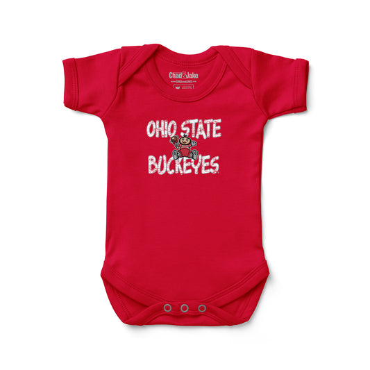 Newborn & Infant Chad & Jake  Scarlet Ohio State Buckeyes Hyperlocal Bodysuit