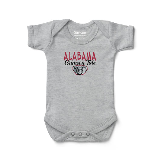 Newborn & Infant Chad & Jake  Heather Gray Alabama Crimson Tide Hyperlocal Bodysuit