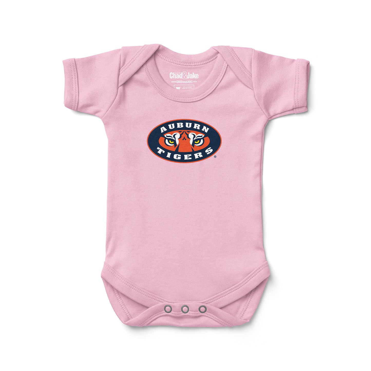 Infant Chad & Jake Pink Auburn Tigers Secondary Logo Bodysuit