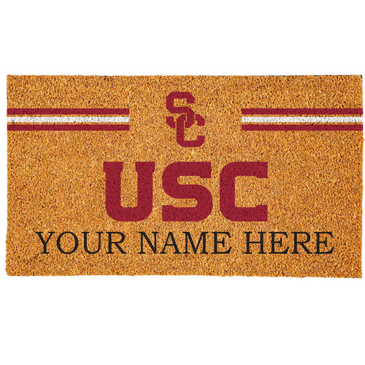 USC Trojans 18" x 30" Personalized Coir Doormat