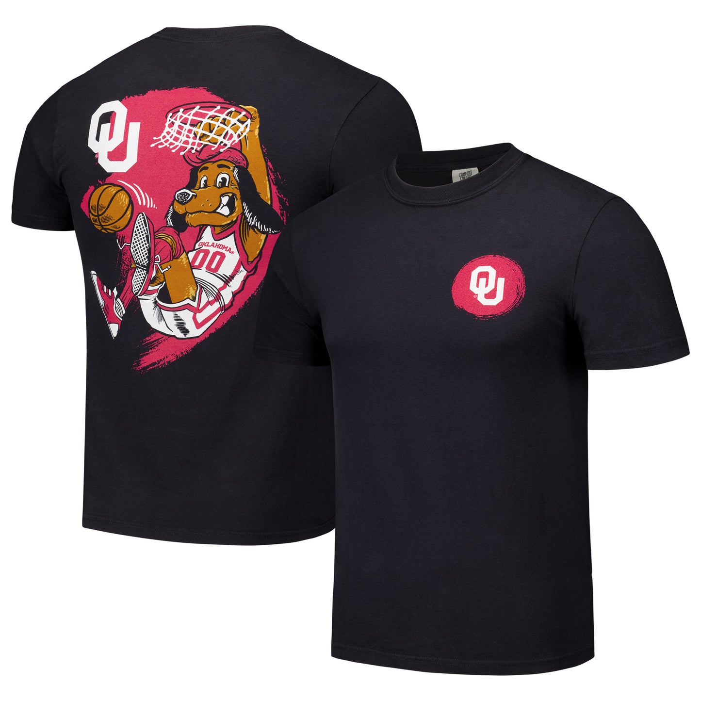 Unisex Black Oklahoma Sooners Hyper Local Top Daug Slam Dunk T-Shirt