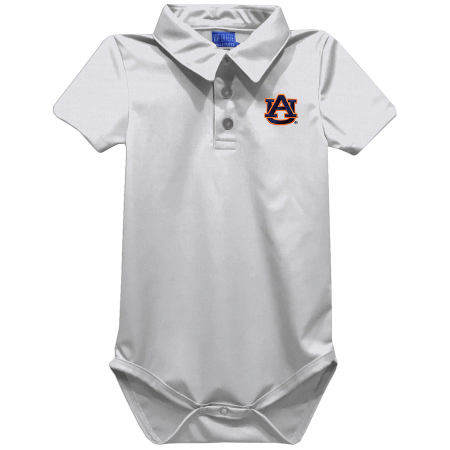 Infant Vive La Fete White Auburn Tigers Polo Bodysuit