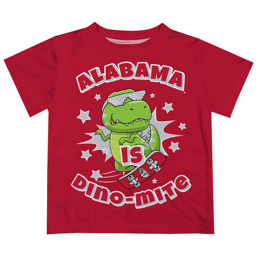 Infant Vive La Fete Crimson Alabama Crimson Tide Dino-Mite T-Shirt