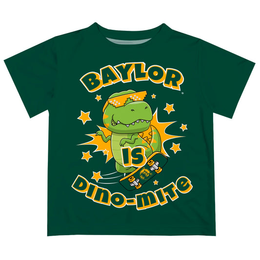 Infant Vive La Fete Green Baylor Bears Dino-Mite T-Shirt