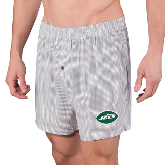 Men's Concepts Sport Gray/White New York Jets Melody Boxers