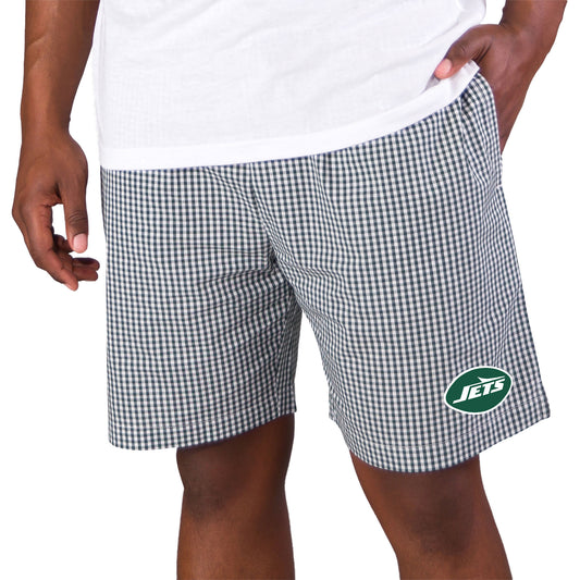 Men's Concepts Sport Green/White New York Jets Tradition Woven Jam Shorts