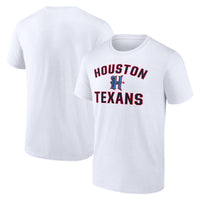 Men's  White Houston Texans Secondary Logo T-Shirt
