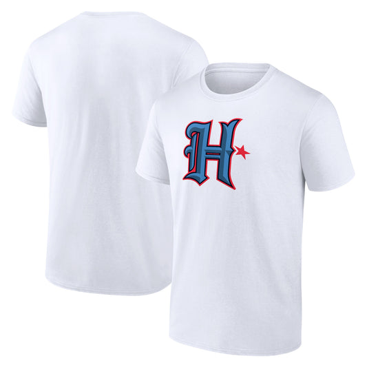 Men's  White Houston Texans Secondary Logo T-Shirt