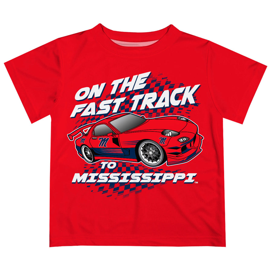 Infant Vive La Fete Red Ole Miss Rebels Fast Track T-Shirt