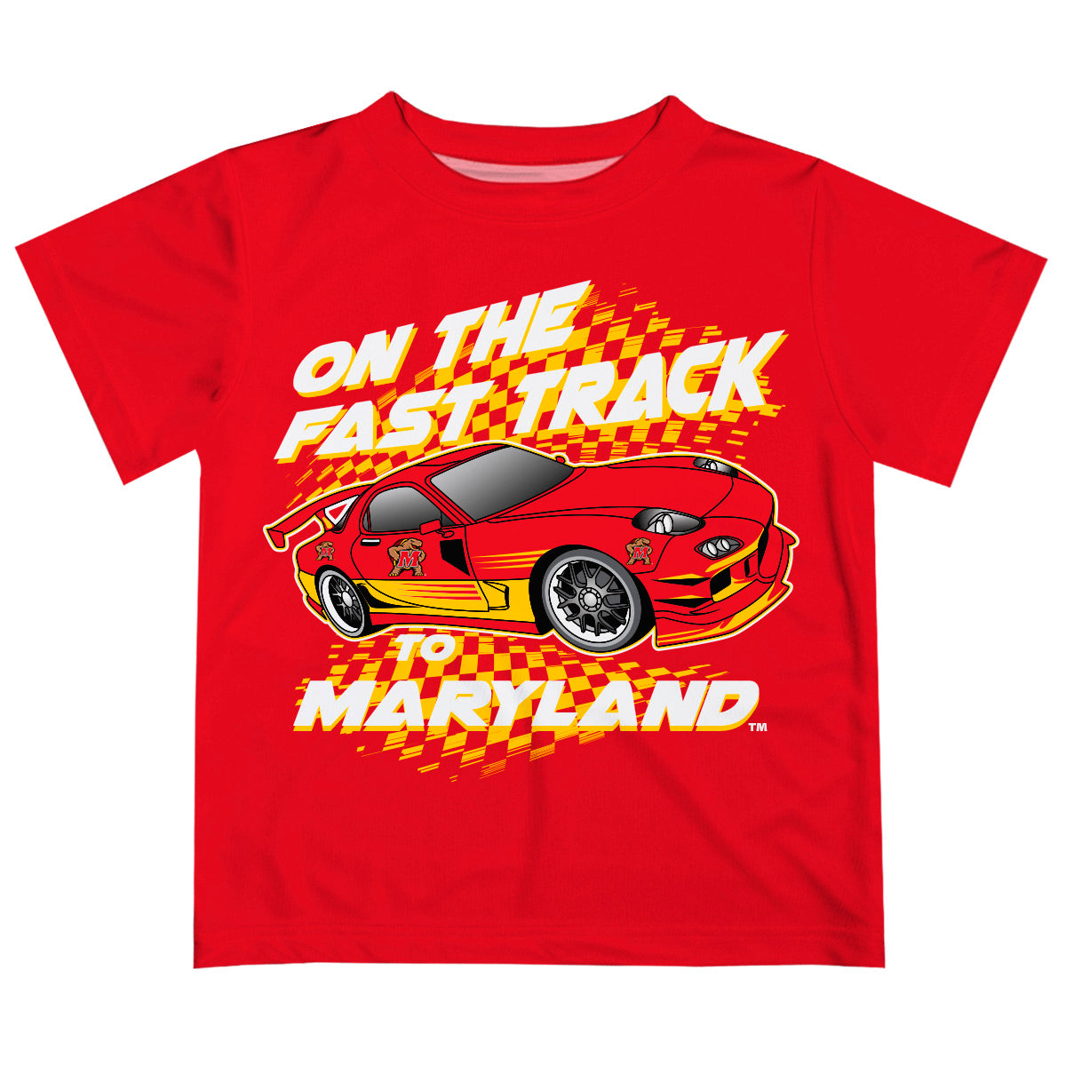 Toddler Vive La Fete Red Maryland Terrapins Fast Track T-Shirt