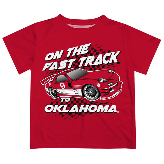 Toddler Vive La Fete Crimson Oklahoma Sooners Fast Track T-Shirt