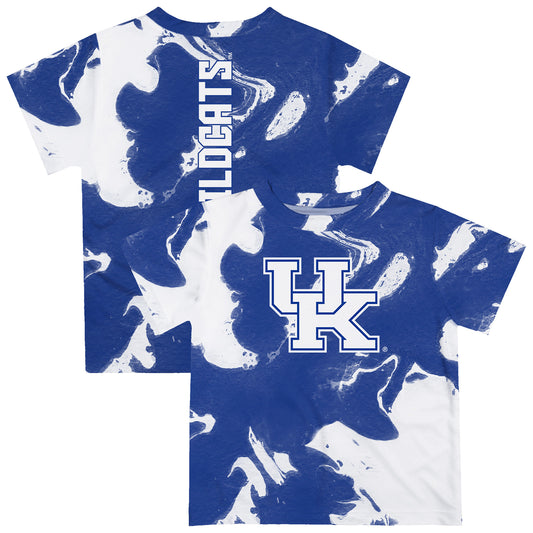 Infant Vive La Fete Royal/White Kentucky Wildcats Marble Print T-Shirt