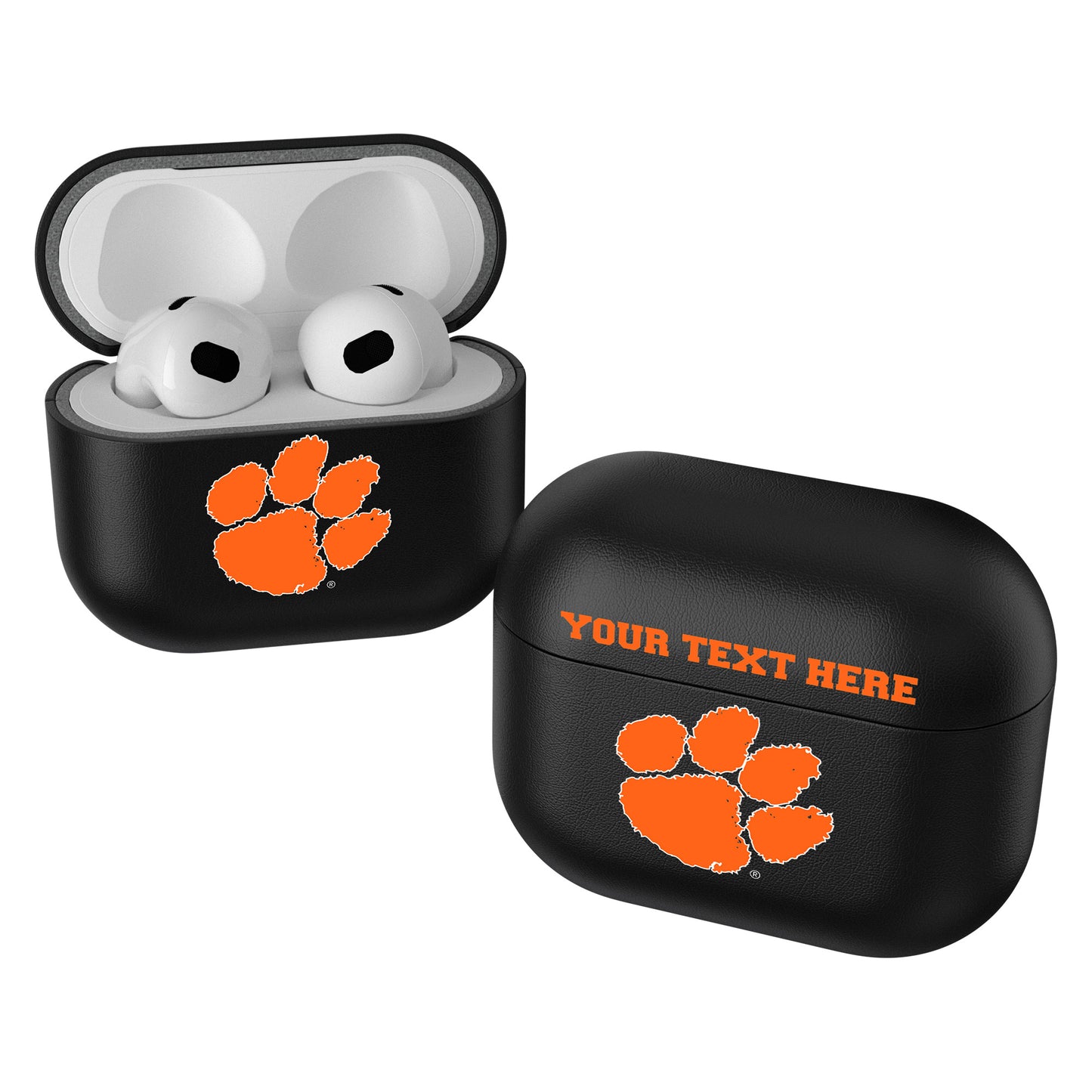 Keyscaper Black Clemson Tigers Insignia Personalized AirPods 3rd Generation Case Cover