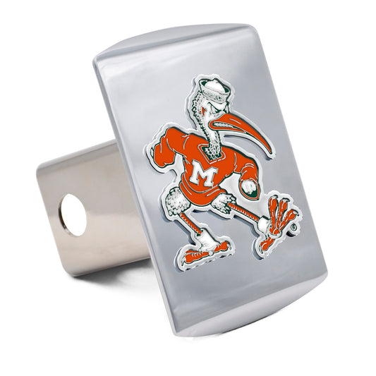 WinCraft Miami Hurricanes Premium Metal Hitch Cover