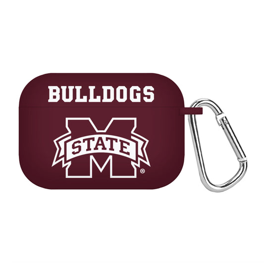 Maroon Mississippi State Bulldogs Silicone AirPods Pro Case Cover