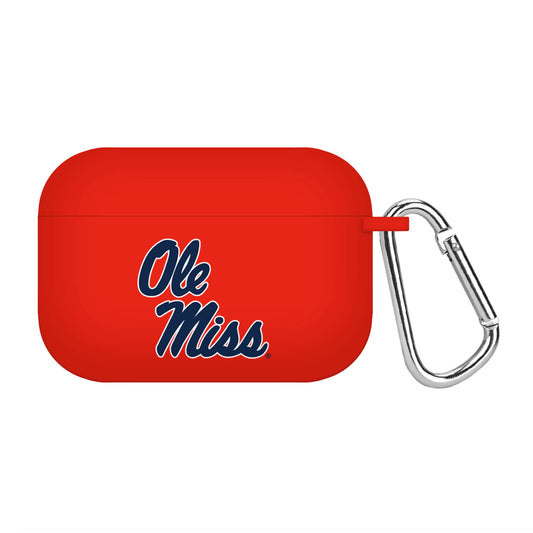 Red Ole Miss Rebels Silicone AirPods Pro Case Cover