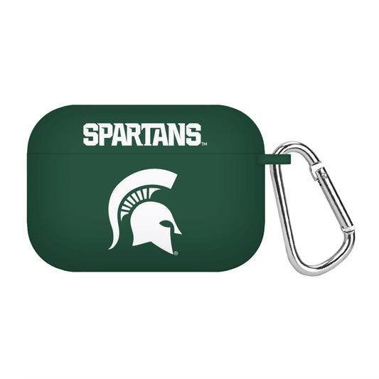 Green Michigan State Spartans Silicone AirPods Pro Case Cover
