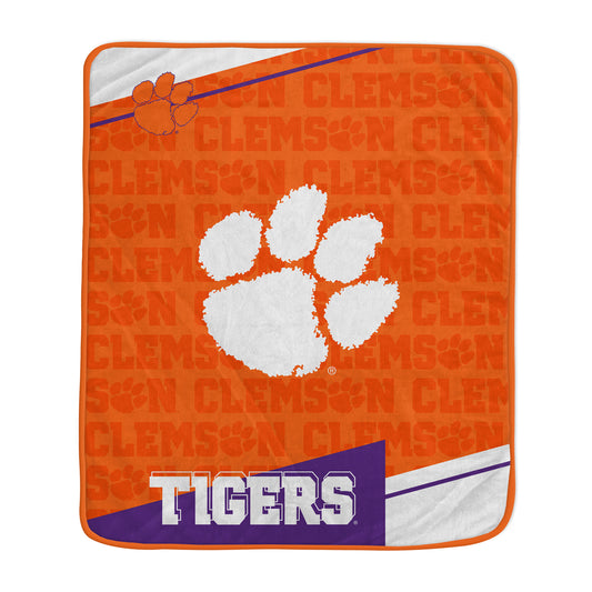 Pegasus Clemson Tigers 50" x 60" Diagonal Ghost Ultra Soft Blanket