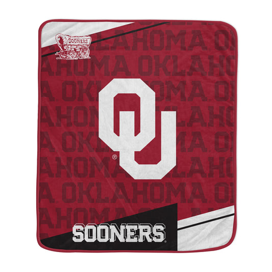 Pegasus Oklahoma Sooners 50" x 60" Diagonal Ghost Ultra Soft Blanket