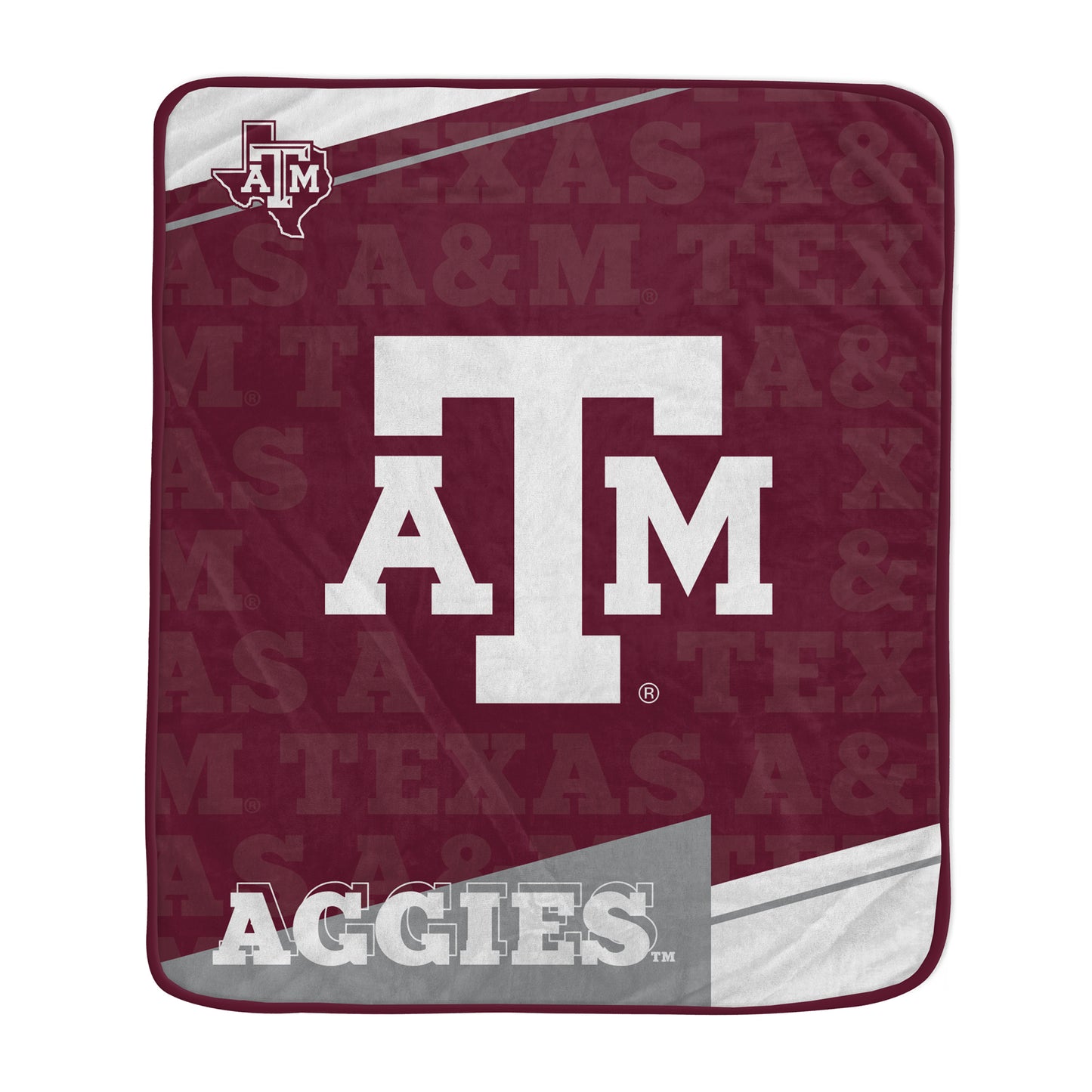 Pegasus Texas A&M Aggies 50" x 60" Diagonal Ghost Ultra Soft Blanket
