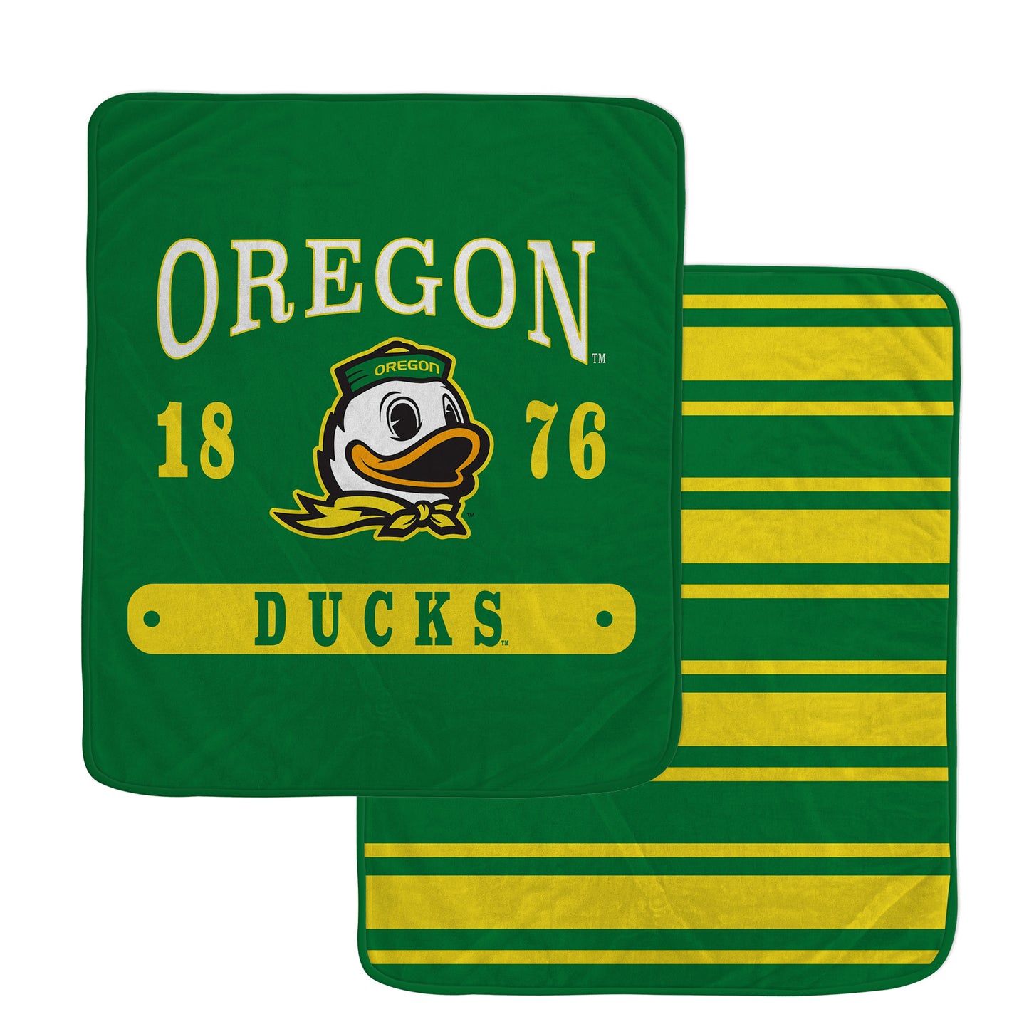 Pegasus Oregon Ducks 60” x 70” Varsity Plaque Double-Sided Blanket
