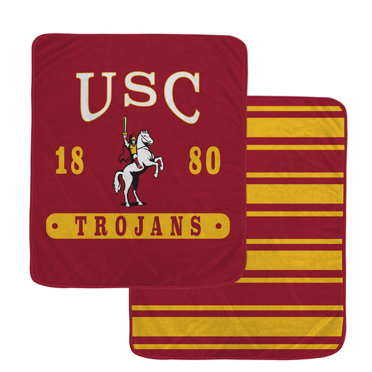 Pegasus USC Trojans 60” x 70” Varsity Plaque Double-Sided Blanket