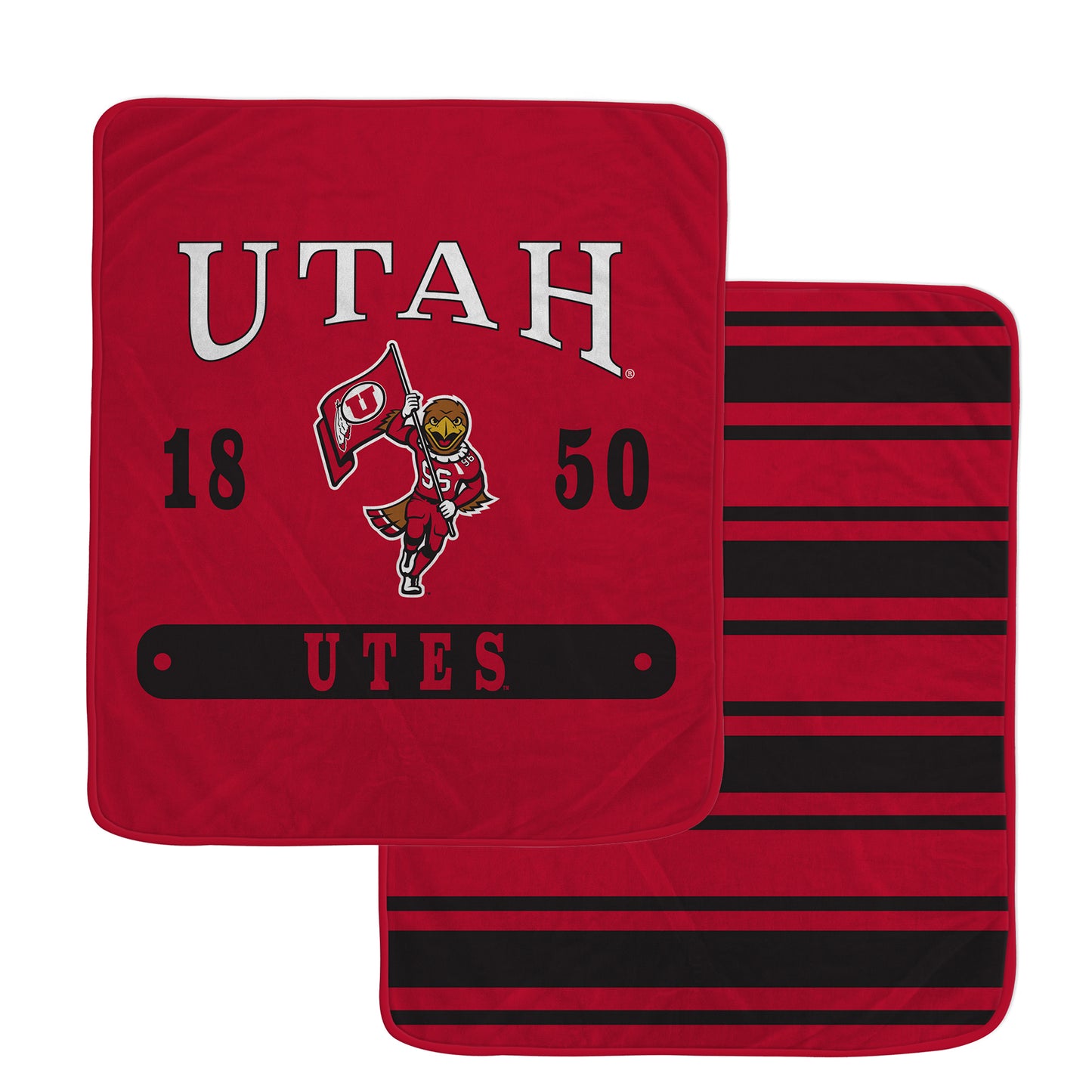 Pegasus Utah Utes 60” x 70” Varsity Plaque Double-Sided Blanket