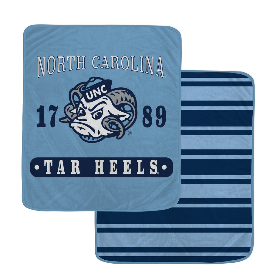 Pegasus North Carolina Tar Heels 60” x 70” Varsity Plaque Double-Sided Blanket