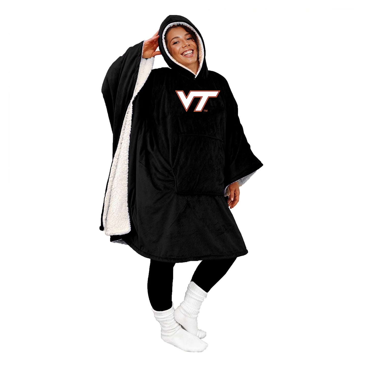 Pegasus Virginia Tech Hokies 60” x 80” Team Color Hoodie Bloncho