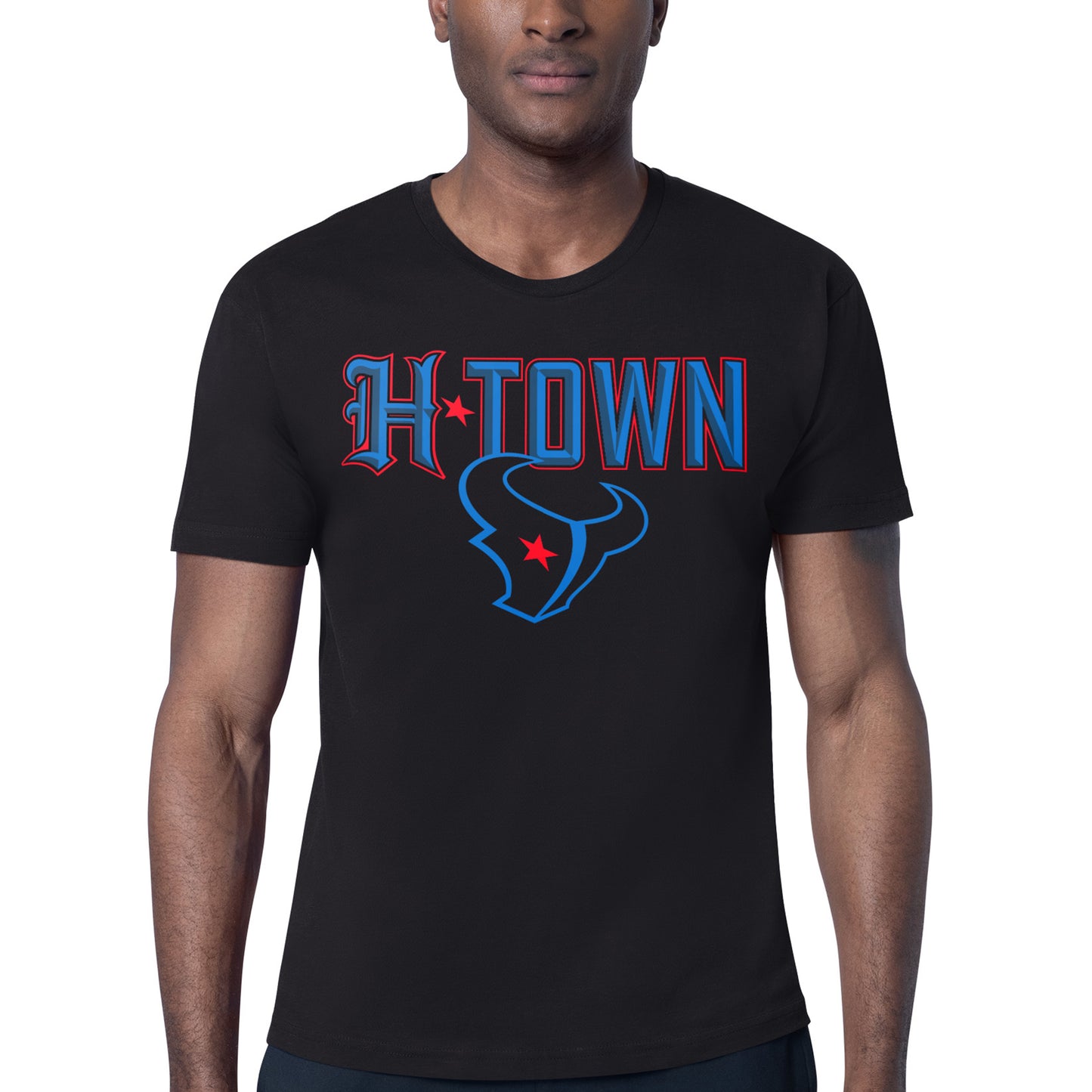 Men's Starter Black Houston Texans H-Town Graphic T-Shirt