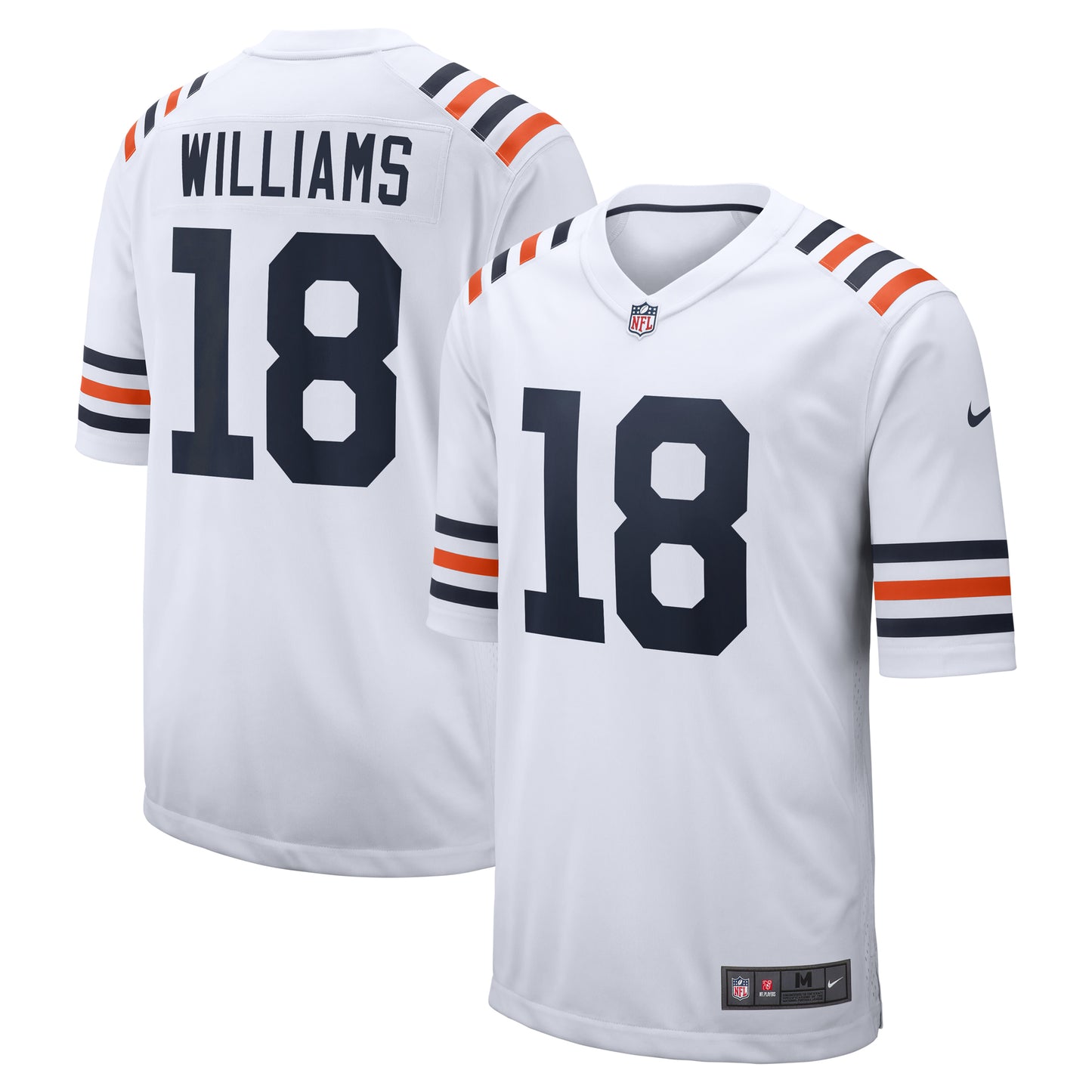 Men's Nike Caleb Williams White Chicago Bears 2024 NFL Draft 2nd Alternate Game Player Jersey