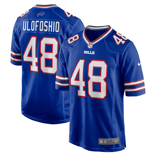 Men's Nike Edefuan Ulofoshio  Royal Buffalo Bills Game Jersey