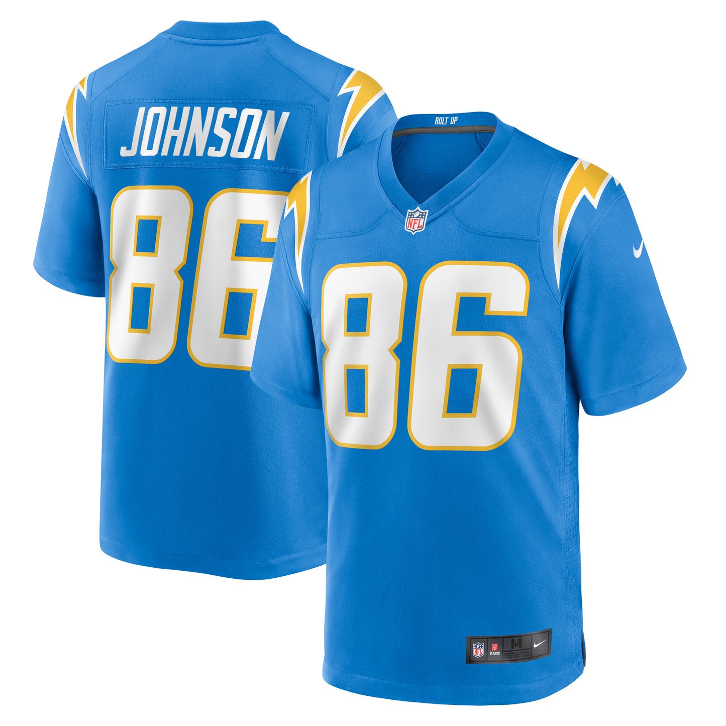 Men's Nike Cornelius Johnson  Powder Blue Los Angeles Chargers Team Game Jersey