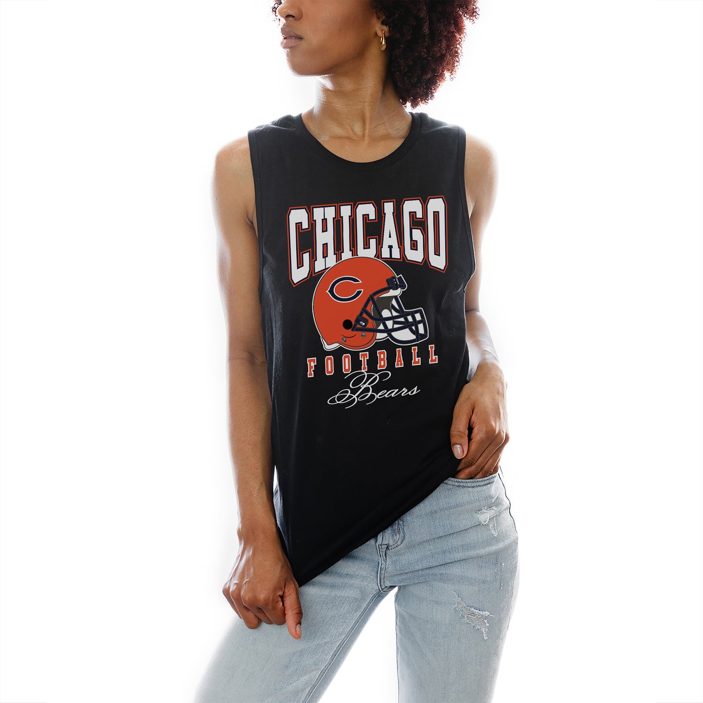 Women's Gameday Couture Black Chicago Bears Preseason Opener Racerback Tank Top