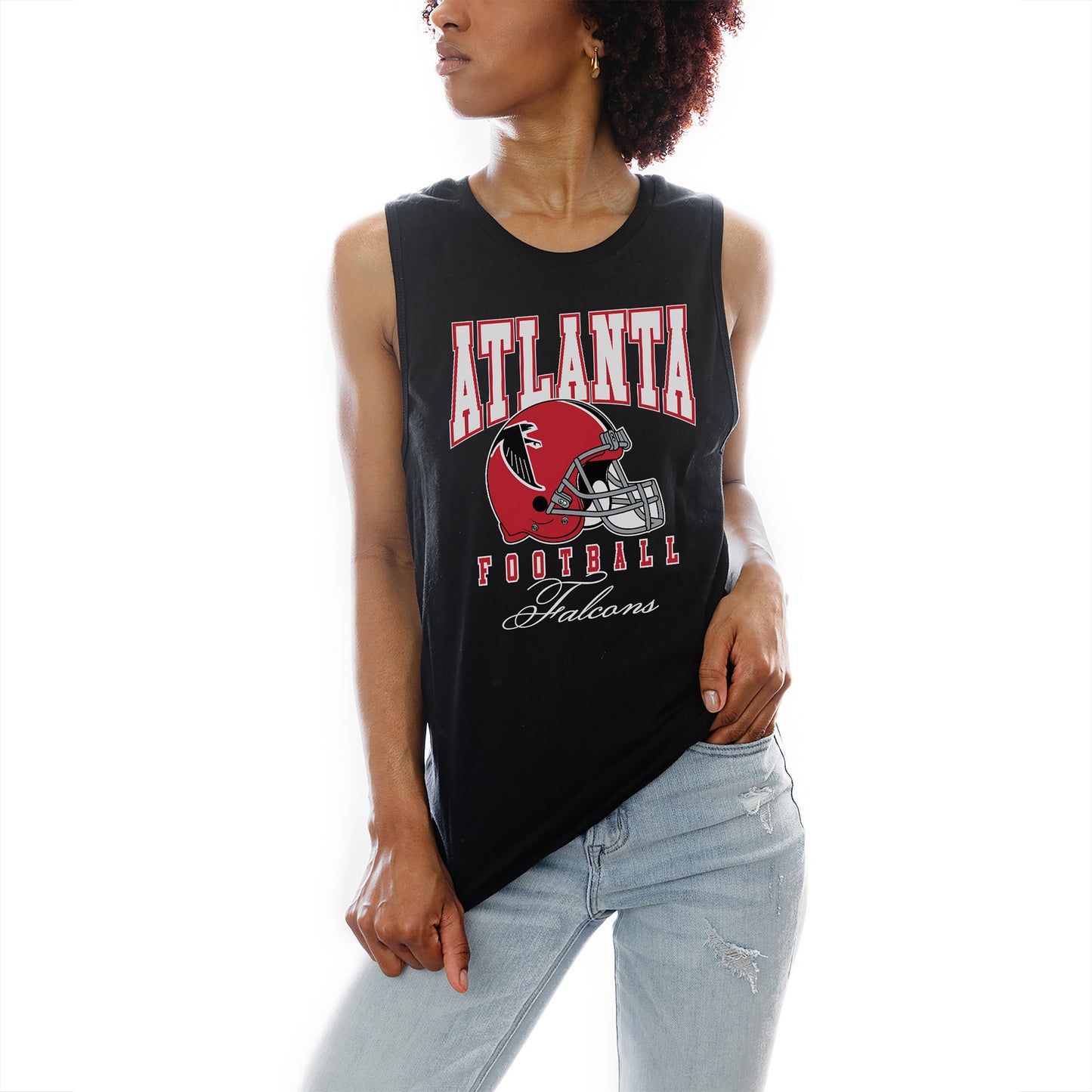 Women's Gameday Couture Black Atlanta Falcons Preseason Opener Racerback Tank Top