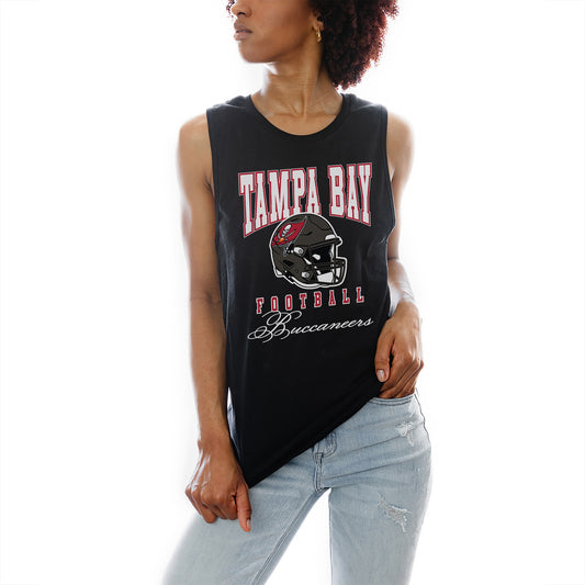 Women's Gameday Couture Black Tampa Bay Buccaneers Preseason Opener Racerback Tank Top