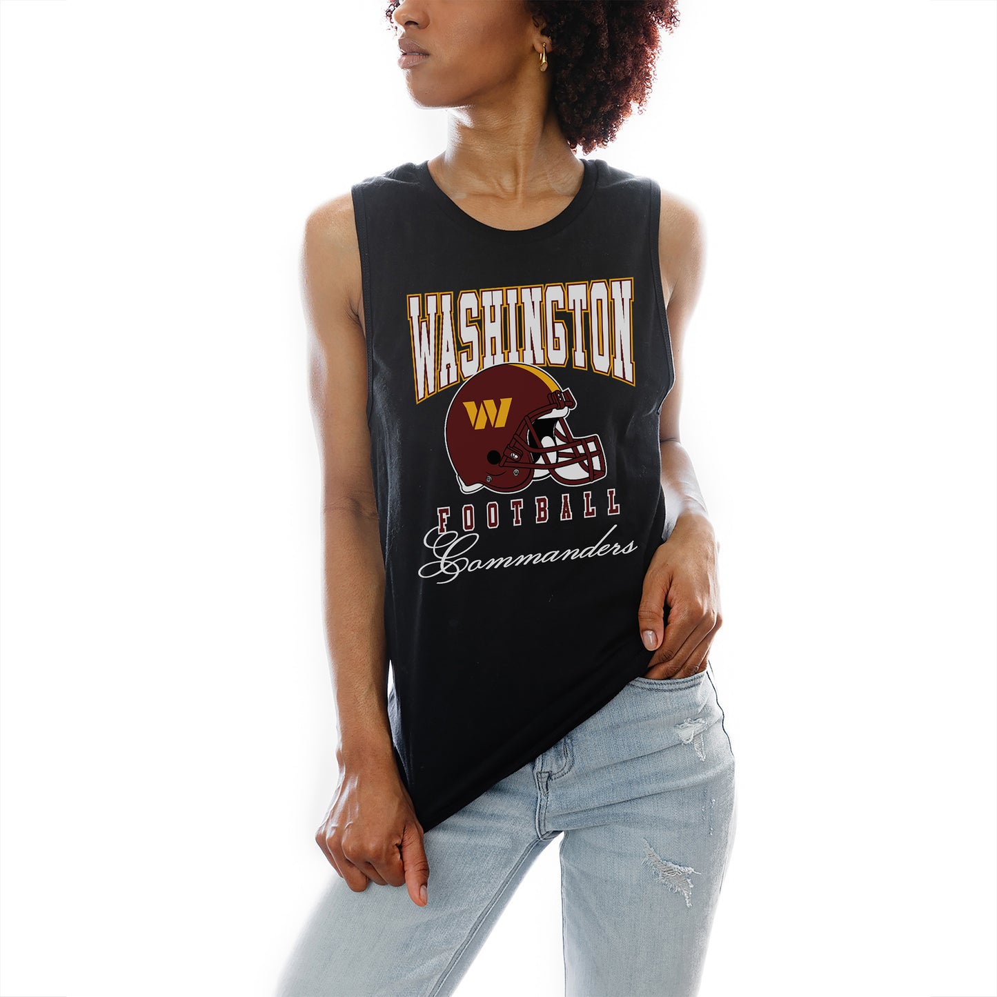 Women's Gameday Couture Black Washington Commanders Preseason Opener Racerback Tank Top