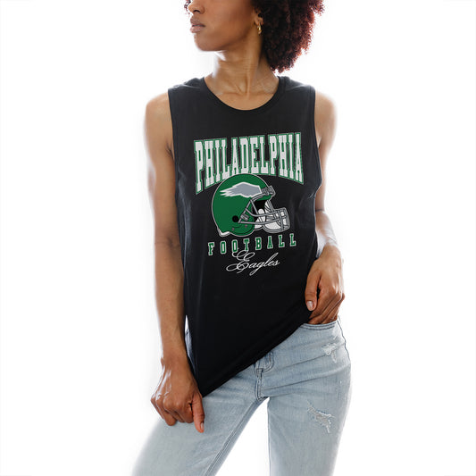 Women's Gameday Couture Black Philadelphia Eagles Preseason Opener Racerback Tank Top