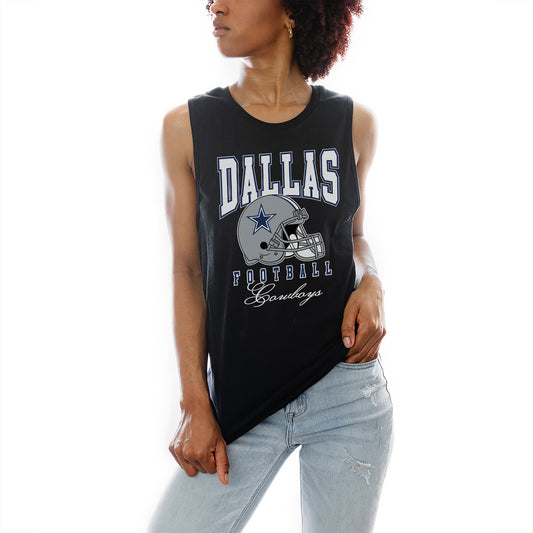 Women's Gameday Couture Black Dallas Cowboys Preseason Opener Racerback Tank Top