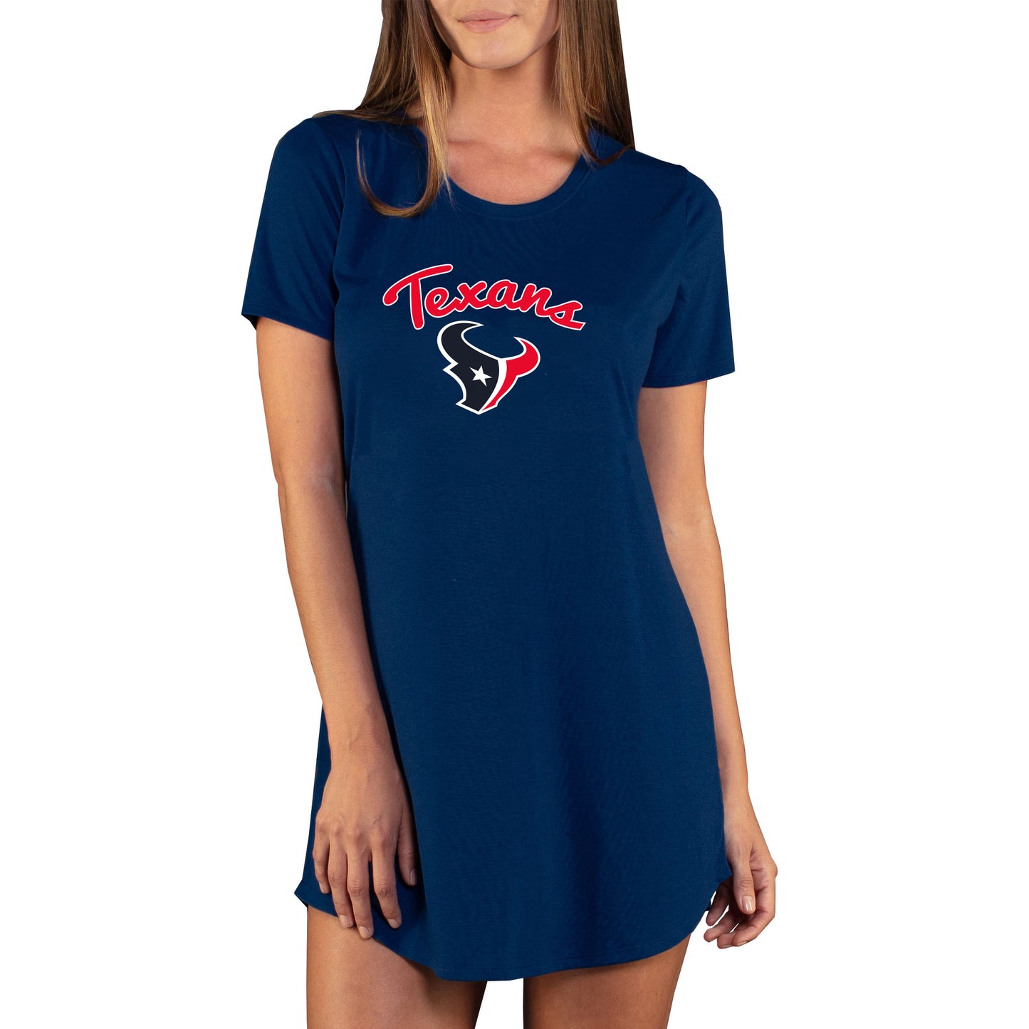 Women's Concepts Sport Navy Houston Texans Marathon Nightshirt