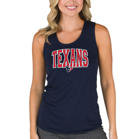 Women's Concepts Sport Navy Houston Texans Marathon Tank Top