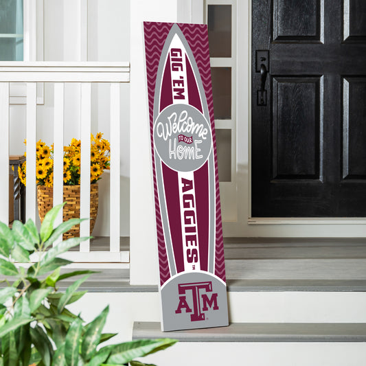 Texas A&M Aggies 47" Surfboard Summer Porch Leaner Welcome Wall Sign