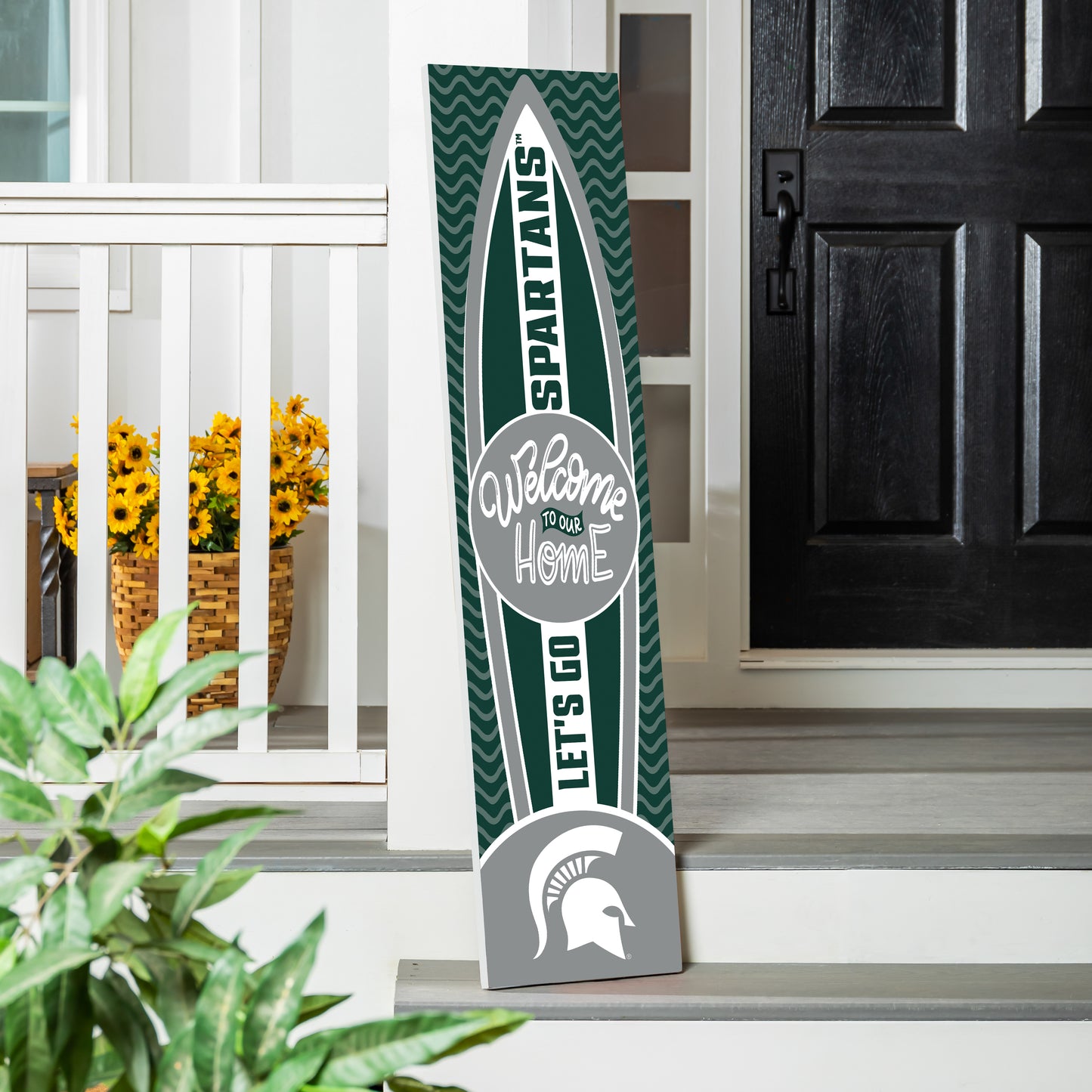 Michigan State Spartans 47" Surfboard Summer Porch Leaner Welcome Wall Sign