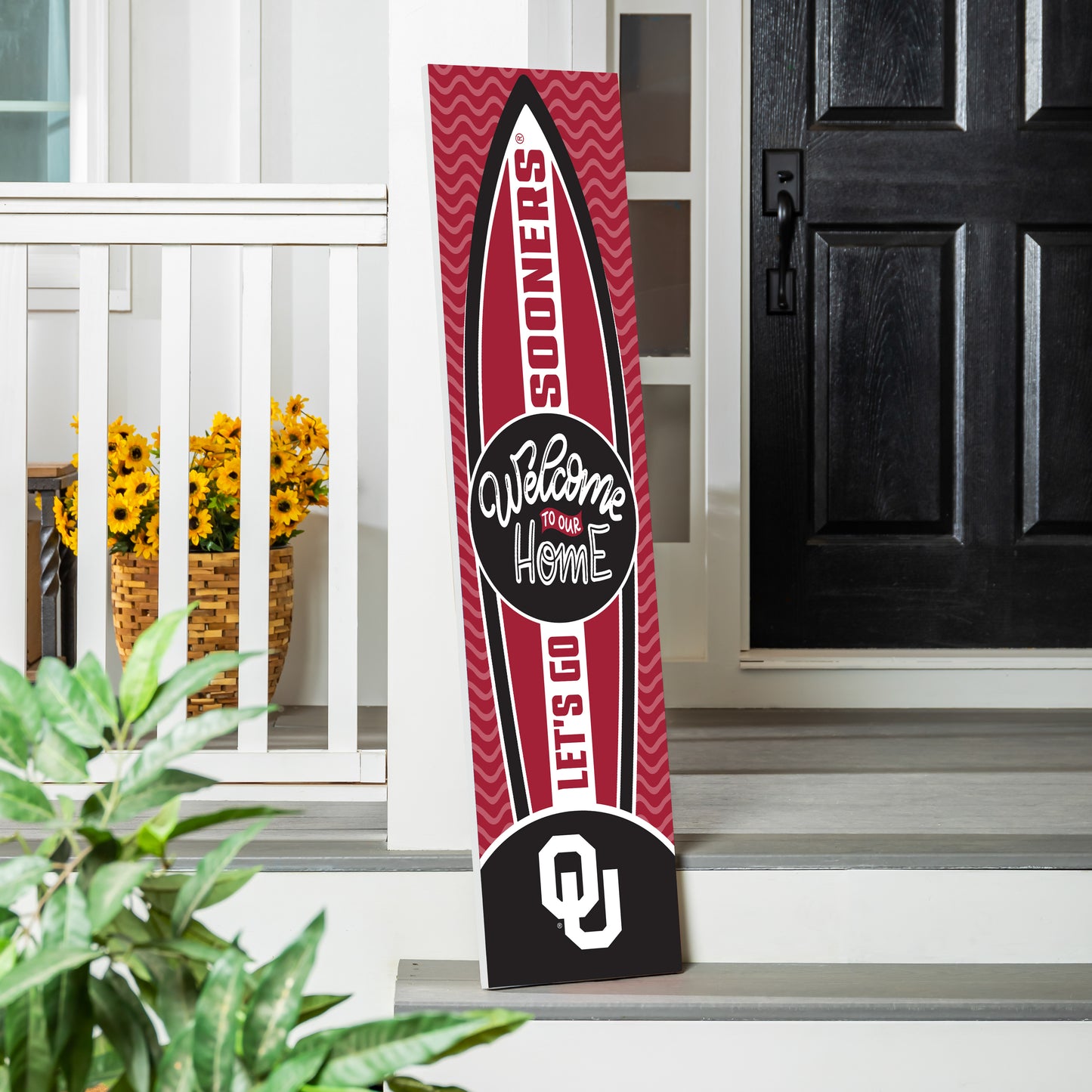 Oklahoma Sooners 47" Surfboard Summer Porch Leaner Welcome Wall Sign