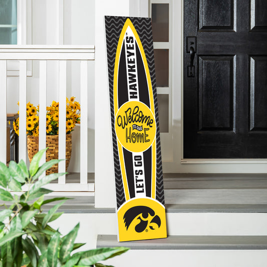 Iowa Hawkeyes 47" Surfboard Summer Porch Leaner Welcome Wall Sign