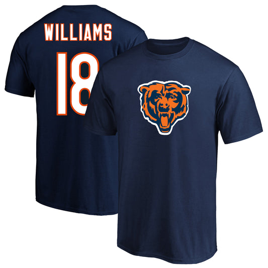 Men's Fanatics Caleb Williams Navy Chicago Bears 2024 NFL Draft First Round Pick Big & Tall Name & Number T-Shirt