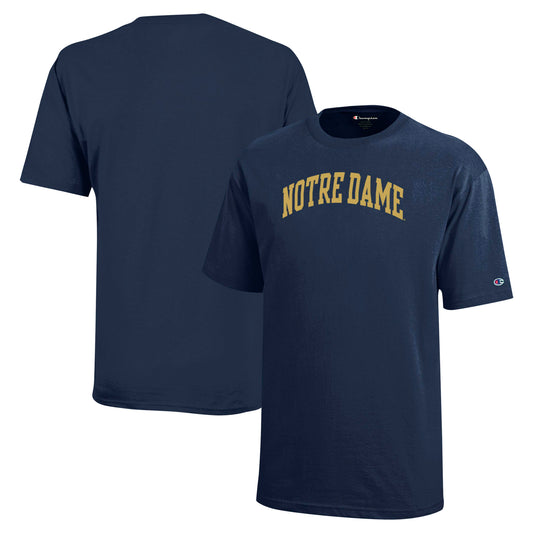 Youth Champion Navy Notre Dame Fighting Irish Team Arch T-Shirt