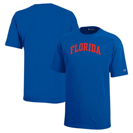 Youth Champion Royal Florida Gators Team Arch T-Shirt