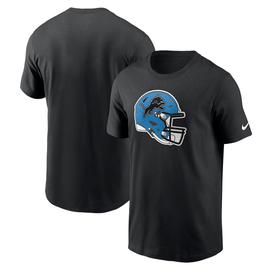 Men's Nike Black Detroit Lions Essential Logo T-Shirt