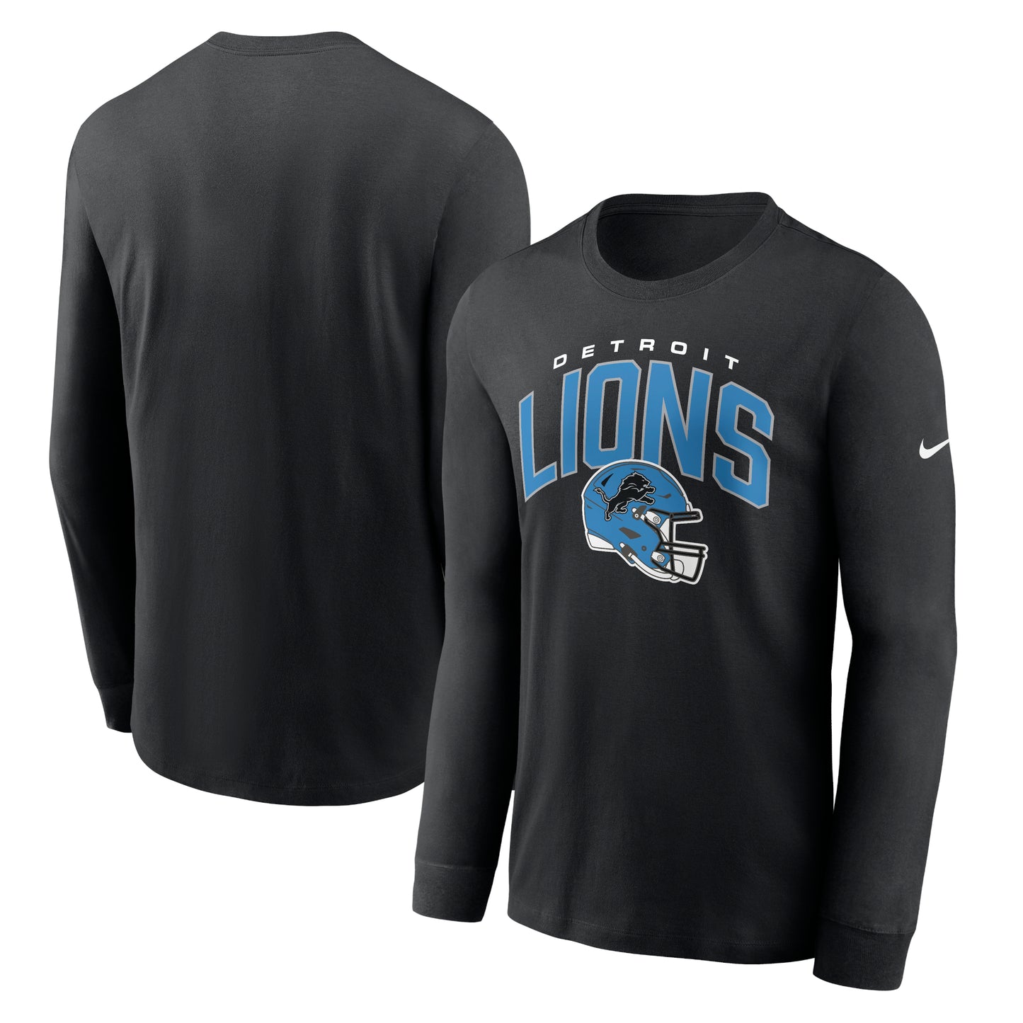 Men's Nike Black Detroit Lions Essential Long Sleeve T-Shirt